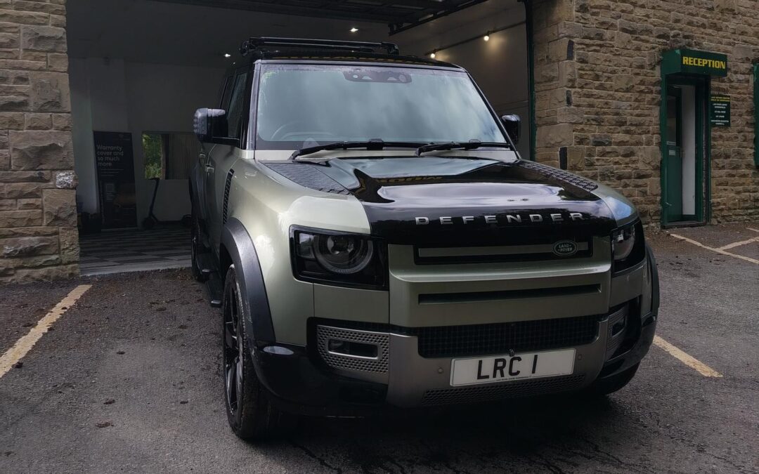 NEW DEFENDER PLUG IN EV HYBRID IN FOR SERVICE