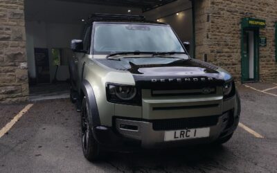 NEW DEFENDER PLUG IN EV HYBRID IN FOR SERVICE