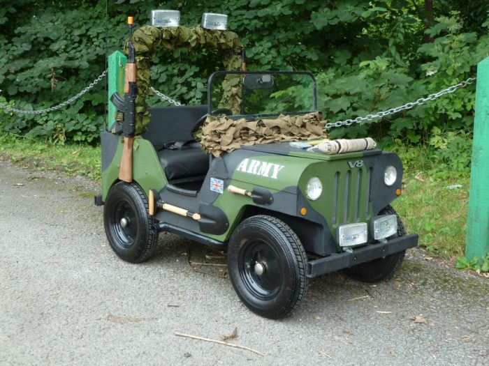 Electric Powered Army Jeep