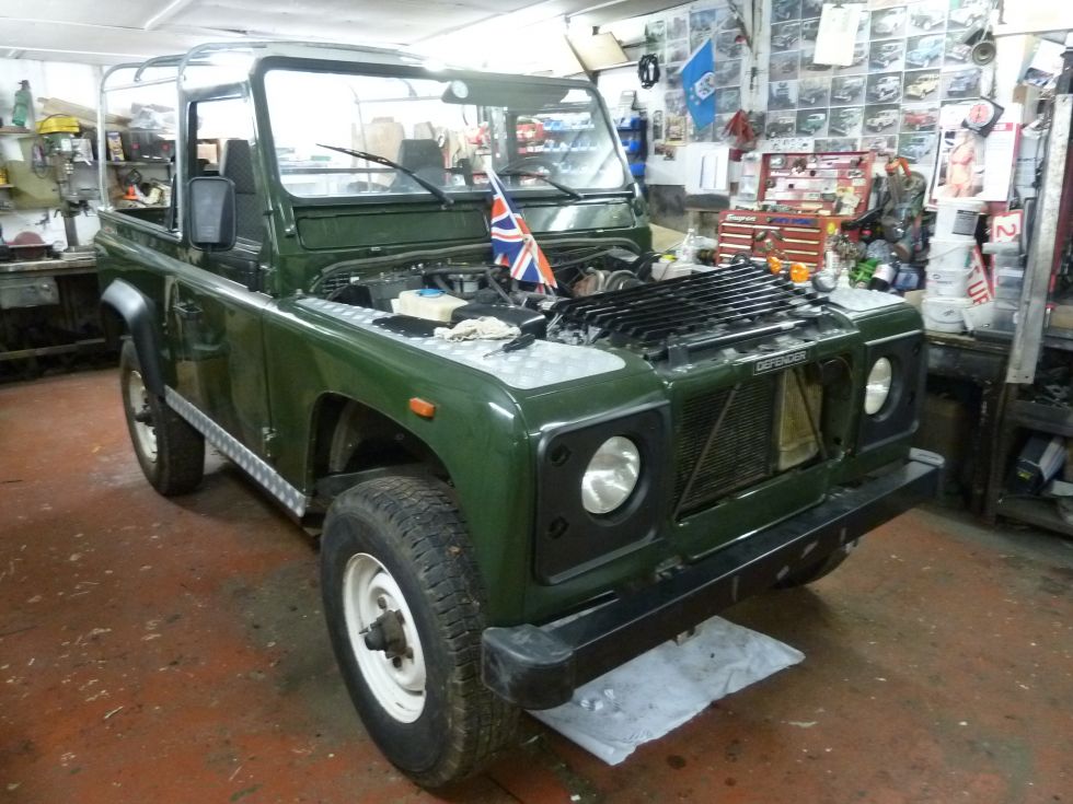 Left Hand Drive Defender – Galvanized Chassis – Nearing Completion