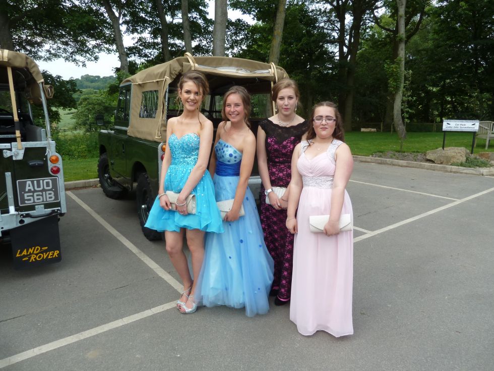 Series 2 Land Rovers go to the prom