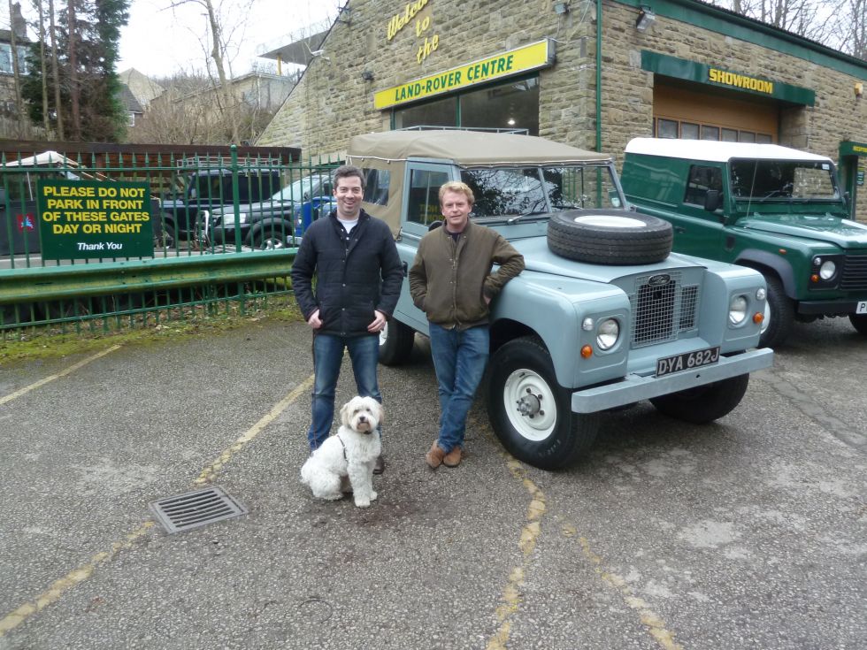 Hugh completes the purchase of our 1971 Land Rover Series IIA