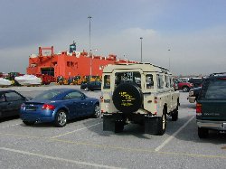 PNW 242C Land Rover 1965 Series IIA 109 5 door station wagon - arriving at Baltimore Docks