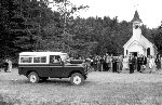 1971 Land Rover series IIA 109 LHD - WWT355J in action at our recent wedding on Orcas Island, Washington