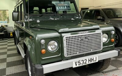 Our stunning Land Rover Defender 110 Heritage – purchased by Scott from Northumberland.