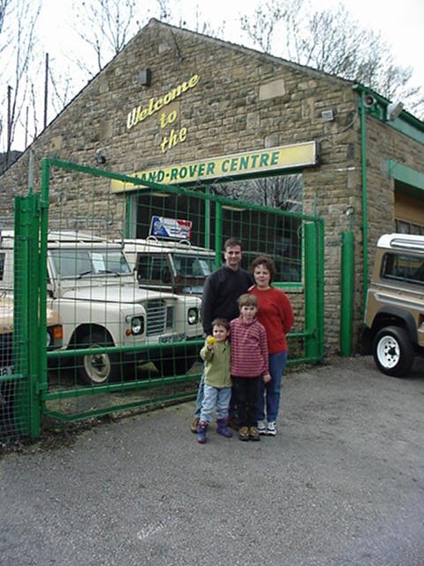 Trevor and his family on a recent visit to our premises - for the children to see where Mr Bumpy came from